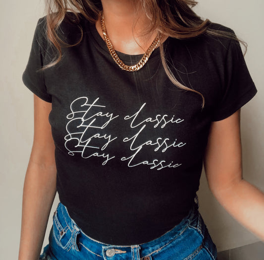 Camiseta Básica Stay Classic - Algodón 100%