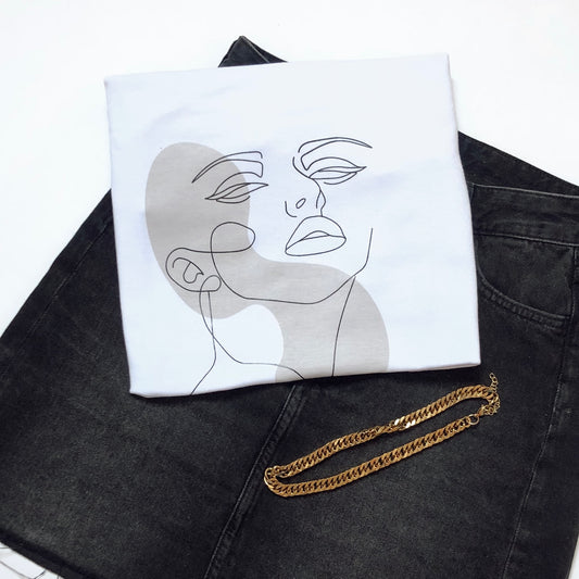 Camiseta Básica Stay FaceLines - Algodón 100%