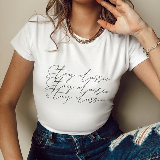 Camiseta Básica Stay Classic - Algodón Peruano 100%